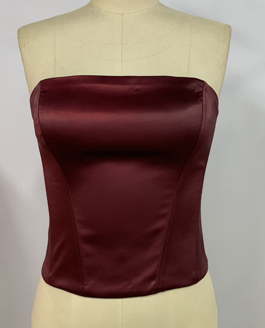 Women's  Top vest in white color with smoking