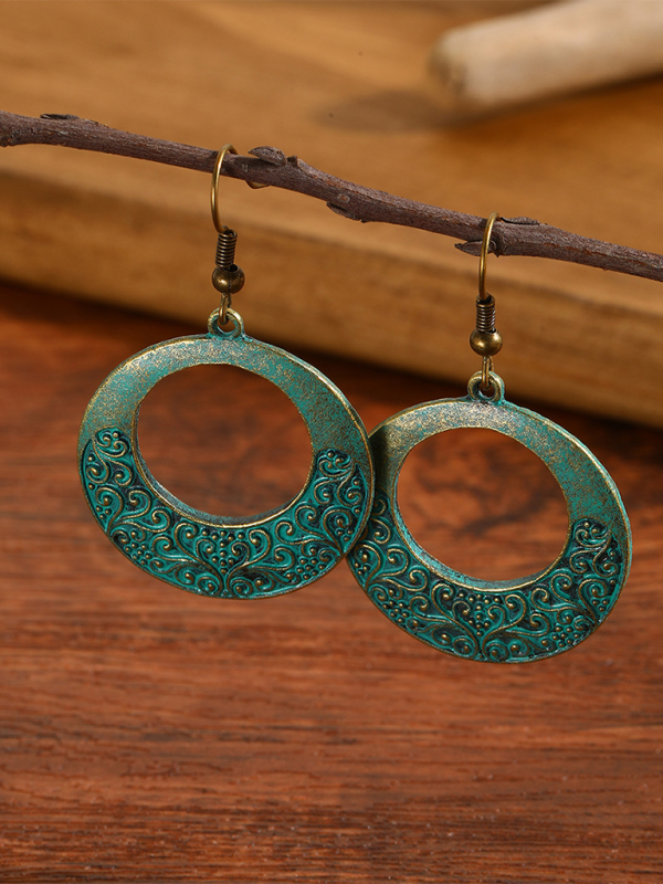 Bohemian vintage ethnic turquoise earring set