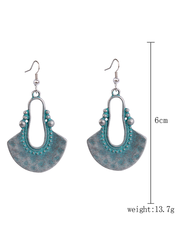 Bohemian vintage ethnic turquoise earring set