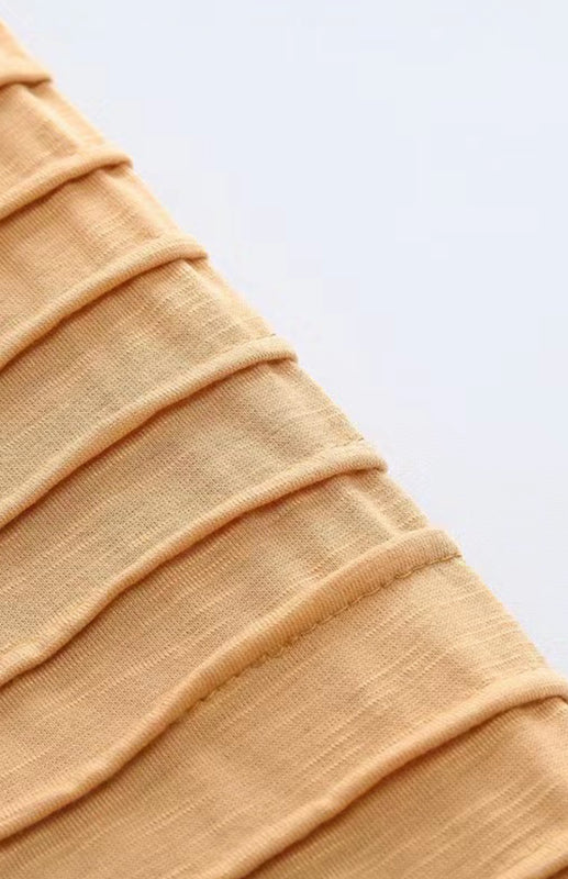 Men's Casual Ribbed Sleeve Knit T-shirt