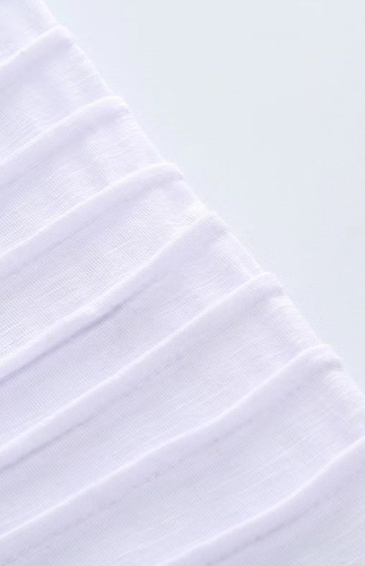 Men's Casual Ribbed Sleeve Knit T-shirt