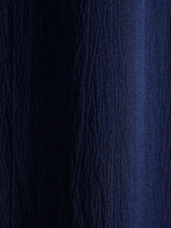 New Men's Short Sleeve Loose Solid Color Button Cotton Linen Shirt