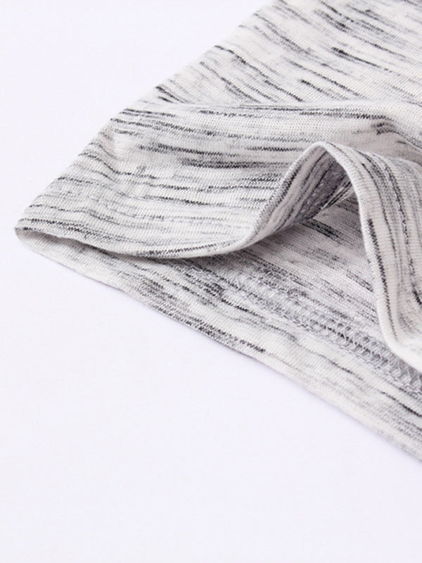 Summer Men's Short Sleeve Men's T-Shirt Henley Collar Slim Fit Men's Clothing