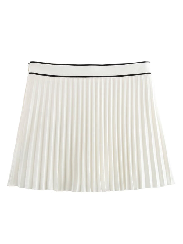 Golf Women's Tennis Short Sleeve Pleated Skirt