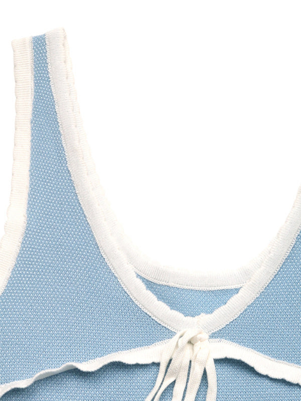 Sweet Bow Slim Fit Knit Camisole